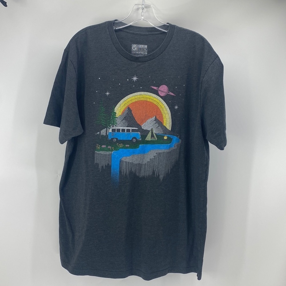 Curbside camping night time T-shirt unisex